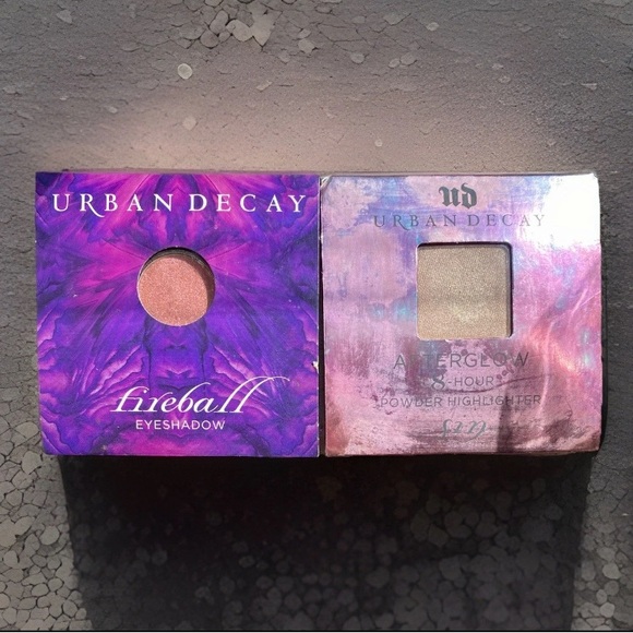 NEW Urban Decay Eyeshadow & Highlighter Set | FIREBALL Shadow & SIN Afterglow HL - Picture 1 of 6